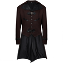 Men Gothic Steampunk Jacket Vintage Tailcoat Renaissance Frock Trench - AwwwCos