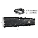 Men Knight Viking Pirate Cosplay Accessory Artificial Fur Arm Guards Cuff - AwwwCos