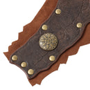 Men Knight Viking Pirate Cosplay Accessory Artificial Fur Arm Guards Cuff - AwwwCos