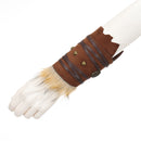 Men Knight Viking Pirate Cosplay Accessory Artificial Fur Arm Guards Cuff - AwwwCos