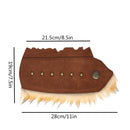 Men Knight Viking Pirate Cosplay Accessory Artificial Fur Arm Guards Cuff - AwwwCos