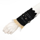Men Knight Viking Pirate Cosplay Accessory Artificial Fur Arm Guards Cuff - AwwwCos