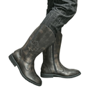 Men Knight Western Cowboy Cosplay Shoes Zipper Martin Boots - AwwwCos