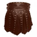 Men Leather Roman Gladiator Armor Spartan Warrior Cosplay Costume Skirt