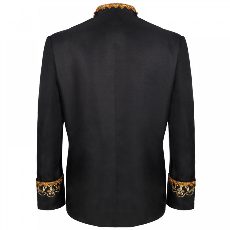Men Luxury Prince Coats Drummer Parade Punk Officer Prince Jacket - AwwwCos