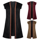 Men Medieval Pirate Cosplay Costume Role Playing Waistcoat Sleeveless Viking Vest