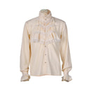 Men Medieval Renaissance Pirate Long Sleeve Viking  Knight Warrior Shirts