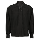 Men Medieval Renaissance Pirate Long Sleeve Viking  Knight Warrior Shirts