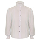 Men Medieval Renaissance Pirate Long Sleeve Viking  Knight Warrior Shirts