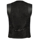 Men Medieval Steampunk Gothic Cosplay Jacquard Vest Sleeveless Waistcoat - AwwwCos