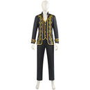 Men Medieval Victorian Palace Prince Cosplay Costume Fancy Coat Vest Pants