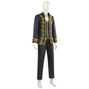 Men Medieval Victorian Palace Prince Cosplay Costume Fancy Coat Vest Pants