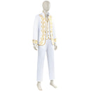 Men Medieval Victorian Palace Prince Cosplay Costume Fancy Coat Vest Pants