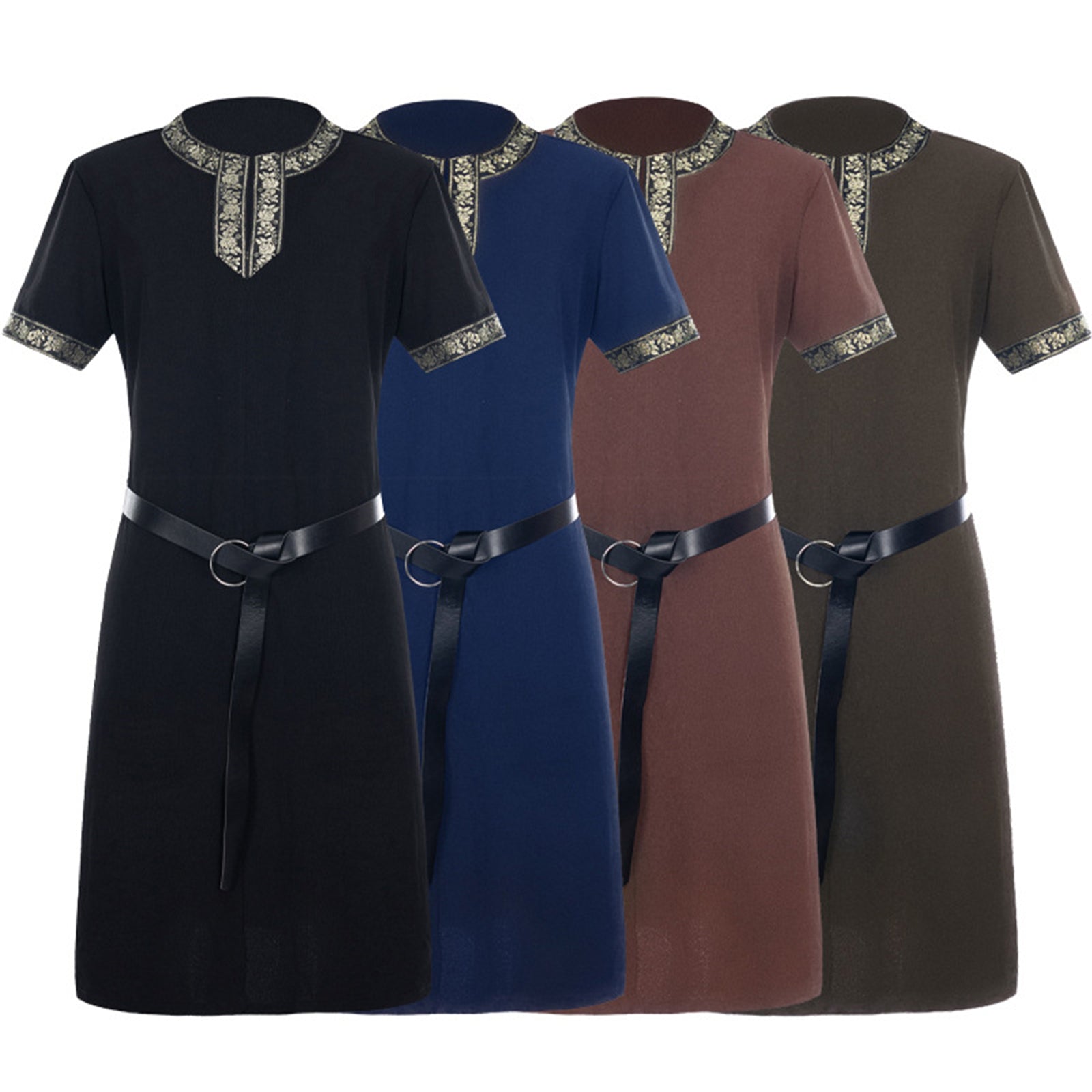 Men Medieval Viking Pirate Renaissance Knight Cosplay Halloween Robe