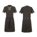 Men Medieval Viking Pirate Renaissance Knight Cosplay Halloween Robe - AwwwCos