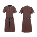 Men Medieval Viking Pirate Renaissance Knight Cosplay Halloween Robe - AwwwCos