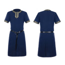 Men Medieval Viking Pirate Renaissance Knight Cosplay Halloween Robe - AwwwCos