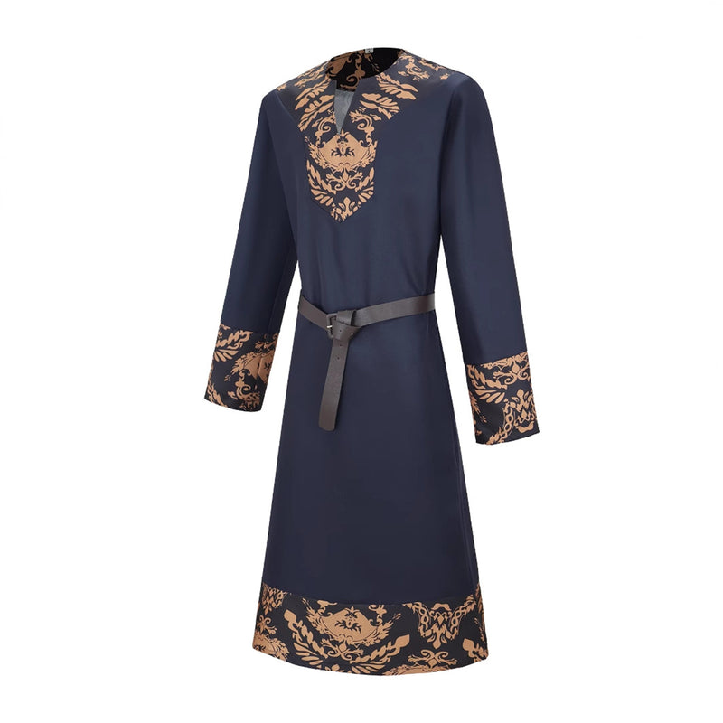 Men Medieval Viking Tunic Surcoat Pirate Knight Warrior Cosplay Costume