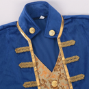 Men Movie Beauty The Beast Cosplay Costume Blue Coat Beast Prince Trench - AwwwCos