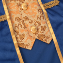 Men Movie Beauty The Beast Cosplay Costume Blue Coat Beast Prince Trench - AwwwCos