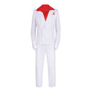 Men Movie Scarface Tony Montana Cosplay Costume White Uniform Red Shirt - AwwwCos