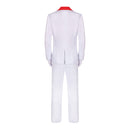 Men Movie Scarface Tony Montana Cosplay Costume White Uniform Red Shirt - AwwwCos