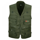 Men Outdoor Leisure Many Pockets Fishing Travel Cargo Zip Vest - AwwwCos