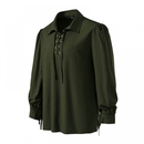 Men Pirate Vampire Renaissance Shirts Victorian Medieval Cotton Linen Blouse - AwwwCos
