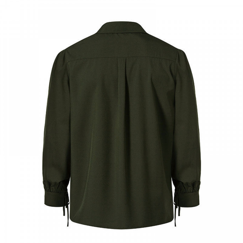 Men Pirate Vampire Renaissance Shirts Victorian Medieval Cotton Linen Blouse - AwwwCos