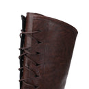 Men Renaissance Boots Medieval Cosplay Pirate Viking Tied Shoes - AwwwCos
