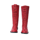 Men Renaissance Boots Medieval Cosplay Pirate Viking Tied Shoes - AwwwCos