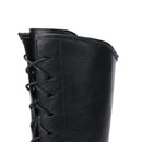 Men Renaissance Boots Medieval Cosplay Pirate Viking Tied Shoes - AwwwCos