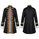 Men Renaissance Colonial Military Tailcoat 18th Century Medieval Regency Jacket - AwwwCos