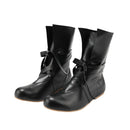 Men Renaissance Cosplay Boots Lace Up Vintage Viking Pirate Tied Shoes - AwwwCos