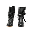 Men Renaissance Cosplay Boots Lace Up Vintage Viking Pirate Tied Shoes - AwwwCos