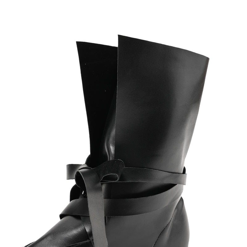 Men Renaissance Cosplay Boots Lace Up Vintage Viking Pirate Tied Shoes - AwwwCos