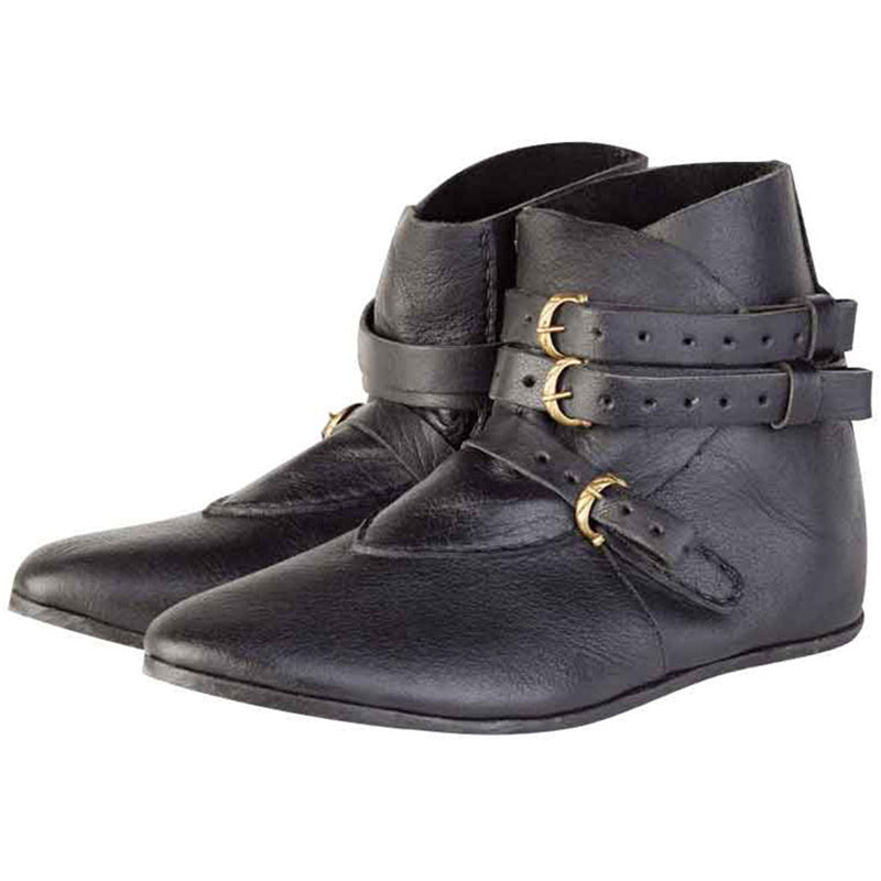 Men Renaissance Cosplay Boots Vintage Stage Pirate Viking Shoes