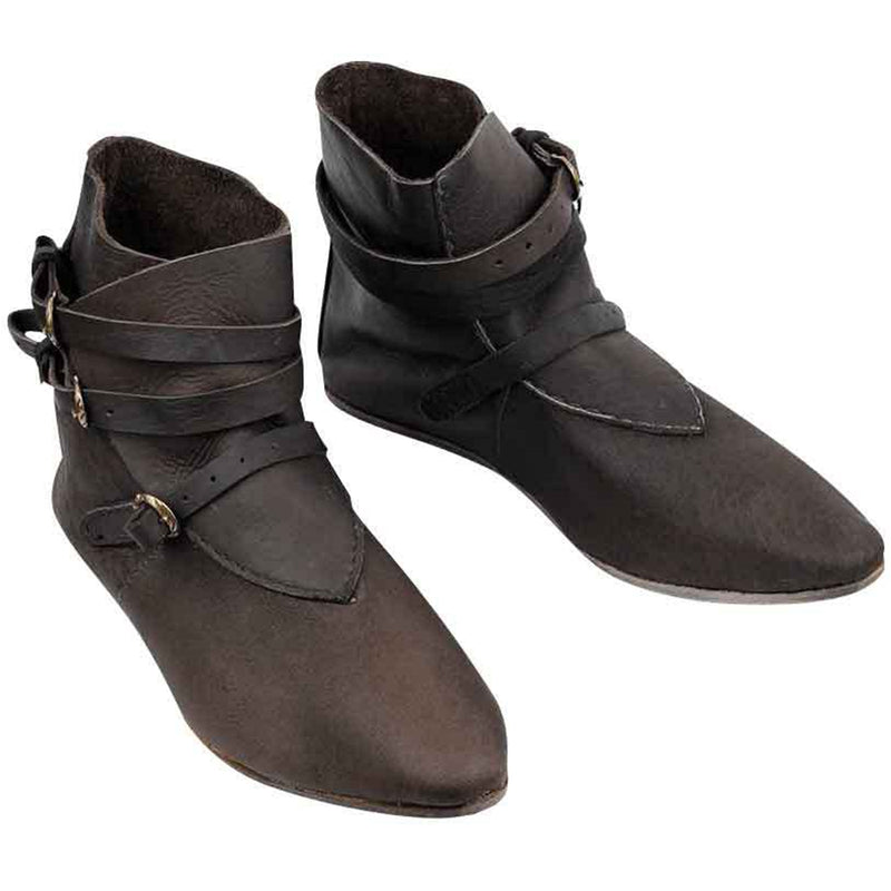 Men Renaissance Cosplay Boots Vintage Stage Pirate Viking Shoes