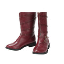 Men Renaissance Cosplay Vintage Stage Pirate Viking Buckle Shoes - AwwwCos