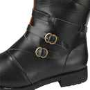 Men Renaissance Cosplay Vintage Stage Pirate Viking Buckle Shoes - AwwwCos
