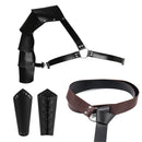 Men Renaissance Medieval Pirate Shirt Viking Belt Shawl Accessories - AwwwCos