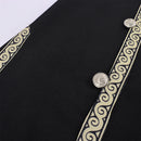 Men Renaissance Vintage Viking Pirate Knight Cosplay Costume Jacket Belt