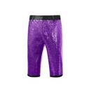 Men Shiny Gray Purple Black Clubwear Sequins Slim Performance Flash Shorts - AwwwCos