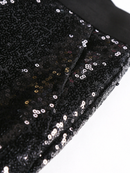 Men Shiny Gray Purple Black Clubwear Sequins Slim Performance Flash Shorts - AwwwCos