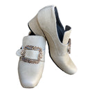 Men Shoes Loafers Shoes with Metal Square Buckle Embellishment - AwwwCos