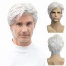10 Kinds Men Short Wavy Synthetic Natural Side Part hair Realistic Daily Cosplay Wig