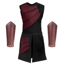 Men Side laces up Knight Bracer Viking Pirate Waistcoat Armor Vest