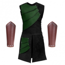 Men Side laces up Knight Bracer Viking Pirate Waistcoat Armor Vest