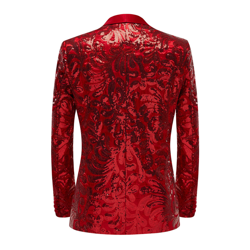 3 Kinds Men Solid Color Sequin Slim-fit Youth Collar Casual Jacket - AwwwCos