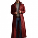 Men Solid Color Trench Coat Classic Long Windbreaker Steampunk Overcoat - AwwwCos